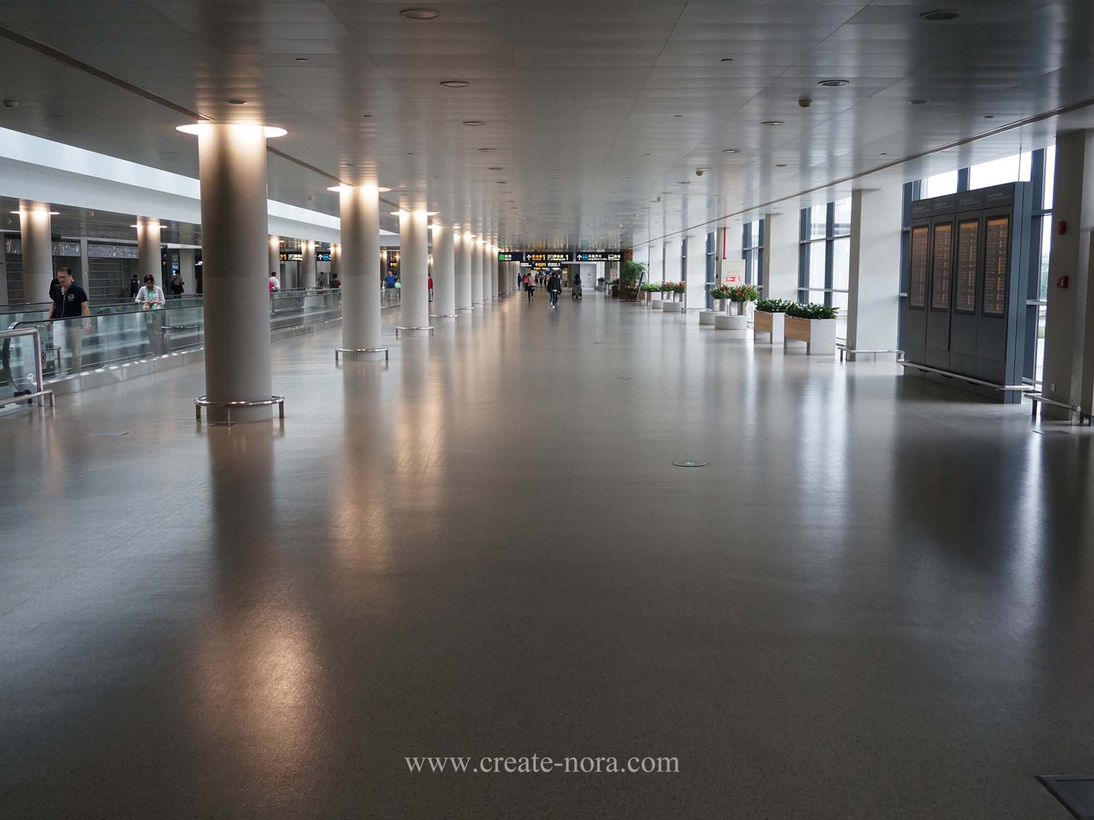 the photo of nora rubber flooring in Pudong International Airport Terminal 2 2